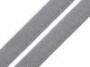 Klettverschluss Breite 20mm grau nur Haken