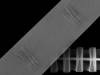 Gardinenband   Breite 80mm transparent, Faltung :  1:2 TSCHECHISCHE HERSTELLUNG