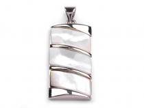 Anhänger 16x32mm Perlmutt TRIO Anhänger 16x32mm Perlmutt TRIO