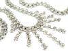 Gürtel Strass Breite 1cm Länge 108cm mit Verzierung