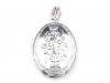 Medailon OVALE 27x38mm mit Blumen
