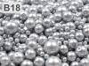 Perlen mit Wachsantstrich  MIX Größen:  Ø4-10mm 500g aus Glas