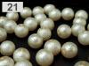 Perlen  mit Wachsantstrich Ø12mm gerippt  500g
