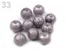 Perlen mit Wachsantstrich gerippt Ø 8mm 500g