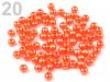 Perlen GLANCE aus Kunststoff Blume  Ø4mm  10g gewachst