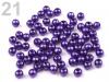 Perlen GLANCE aus Kunststoff Blume  Ø4mm  10g gewachst