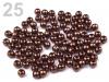 Perlen GLANCE aus Kunststoff Blume  Ø4mm  10g gewachst