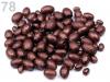 Wachsperlen gerippt Olive 100g  MIX