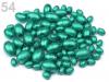Wachsperlen gerippt Olive 100g  MIX