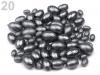 Wachsperlen gerippt Olive 100g  MIX