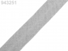 Schrägband Baumwolle Breite 14mm verbügelt TSCHECHISCHE HERSTELLUNG