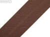 Schrägband Baumwolle Breite 30mm verbügelt TSCHECHISCHE HERSTELLUNG