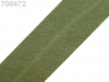 Schrägband Baumwolle Breite 30mm verbügelt TSCHECHISCHE HERSTELLUNG