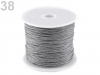 Baumwollschnur Ø1mm Spule 20 bis 30m ( ie nach Farbe) gewachst