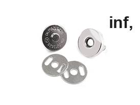 Magnet Verschluss Ø18 mm silbern