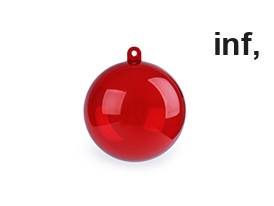 Acrylkugel Ø6 cm transparent zweiteilig