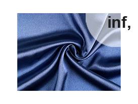 Satin gekrinkelt Meterware