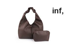 Große Handtasche mit Etui, 47 x 30 cm