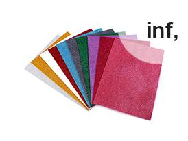 Schaumgummi Moosgummi mit Glitzer 20x30 cm