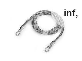 Kette für Handtaschen mit Karabiner, Länge 120 cm