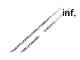 Kette für Handtaschen Länge 120 cm