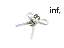 Schleife mit Rose/Gebinde