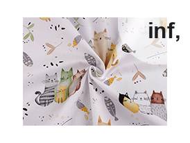 Baumwollstoff/Leinwand Katzen