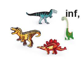 Aufbügler Dinosaurier