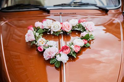 Dekoration Betrifft Hochzeitsauto Stockfoto - Bild von intelligent,  erfreut: 50832168