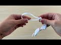 Satin-Fliege Folklore handgefertigt, Länge 12 cm
