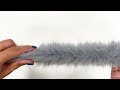 Kleidungs-/Dekopelz zum Einnähen rund, Breite 5 cm