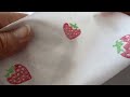 Baumwollstoff/Leinwand Erdbeeren