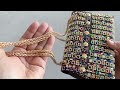 Clutch/Abendtasche mit geschliffenen Steinchen