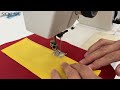 Rollfuß aus Kunststoff zum Aufnähen von Applikationen