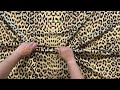 Elastischer Satin mit Tiermuster