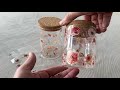 Glasflasche/Dose mit Korken