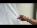 Vorhang / Voile strukturiert mit Blei Breite 276 cm