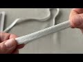 Brokat-Gummiband/Trägerband mit Lurex, 10 mm